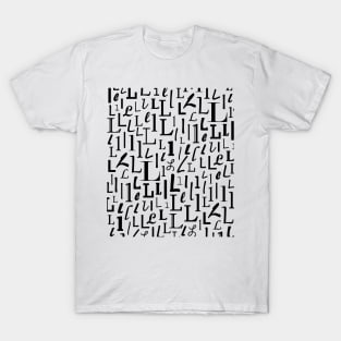 L - Typography (Black) T-Shirt